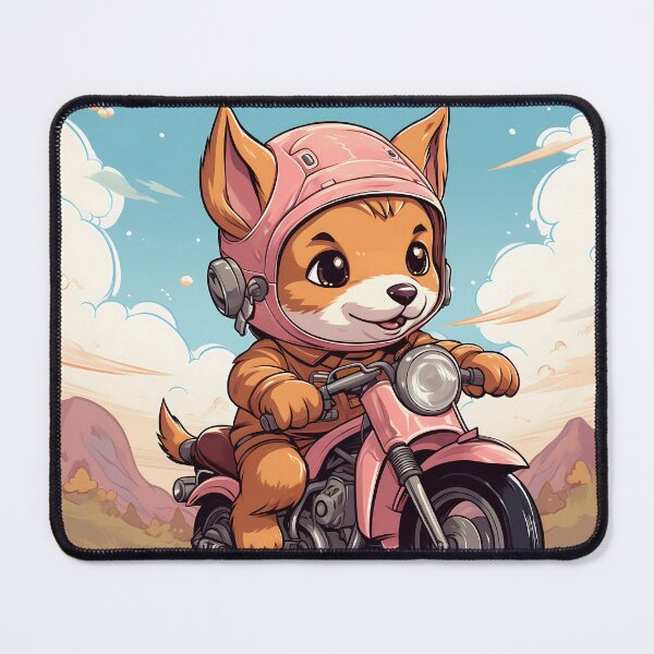 Item preview, Kawaii Puppy / Dog Cycling Childlike Illustration designed and sold by Master Ivan.