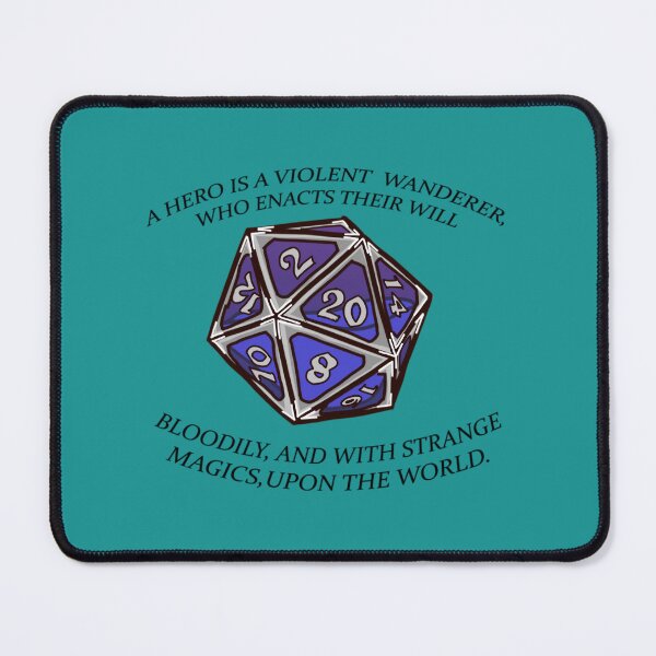 Item preview, Di	sion 20 A Hero is a Violent Wanderer Quote Coffee Mug 	 designed and sold by uysgbtgaljd80.