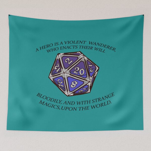 Item preview, Di	sion 20 A Hero is a Violent Wanderer Quote Coffee Mug 	 designed and sold by uysgbtgaljd80.