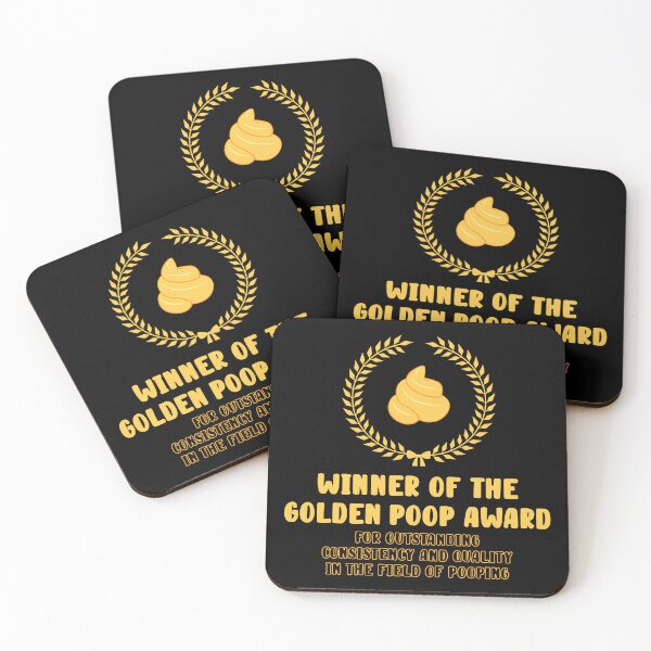 Item preview, Winner of the Golden Poop Awards designed and sold by ThunderboxArt.
