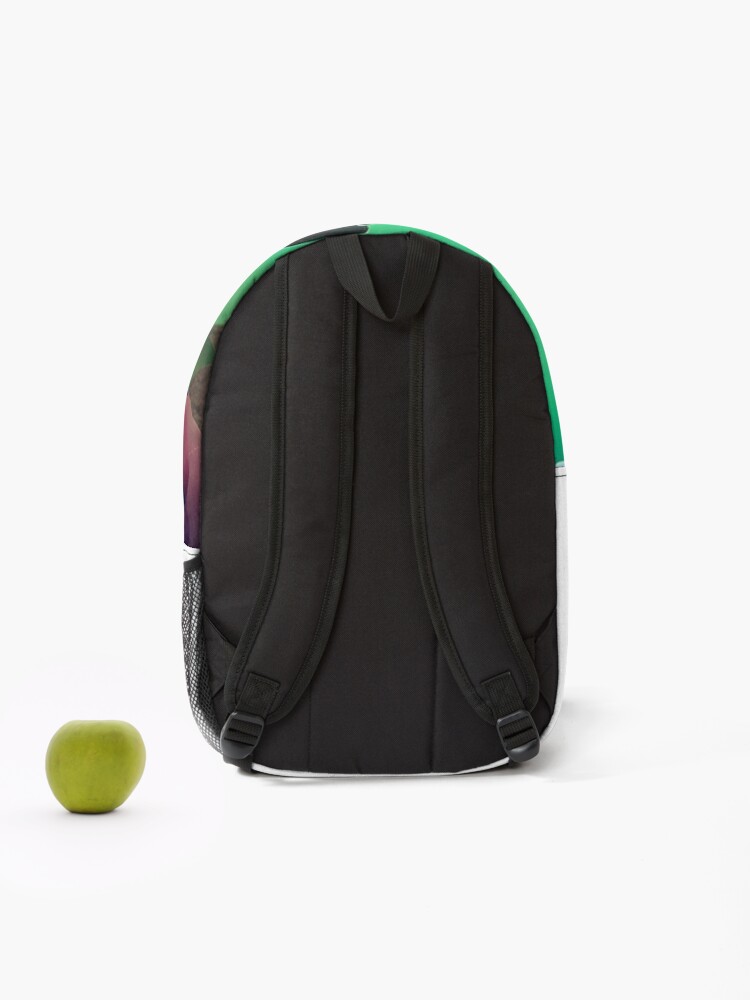 Thumbnail 2 of 3, Backpack, Emerald Invader designed and sold by LabZoidd.
