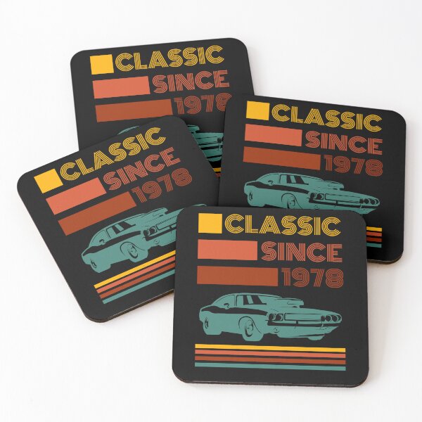 Item preview, Classic Since 1978 Retro Car , Trendy Colors Design designed and sold by BYNDART.