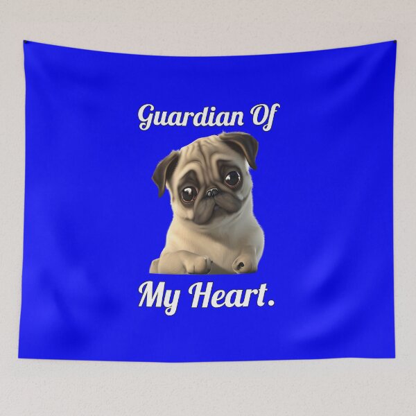 Item preview, Pug Dog Owner Guardian Of My Heart designed and sold by fantasticdesign.