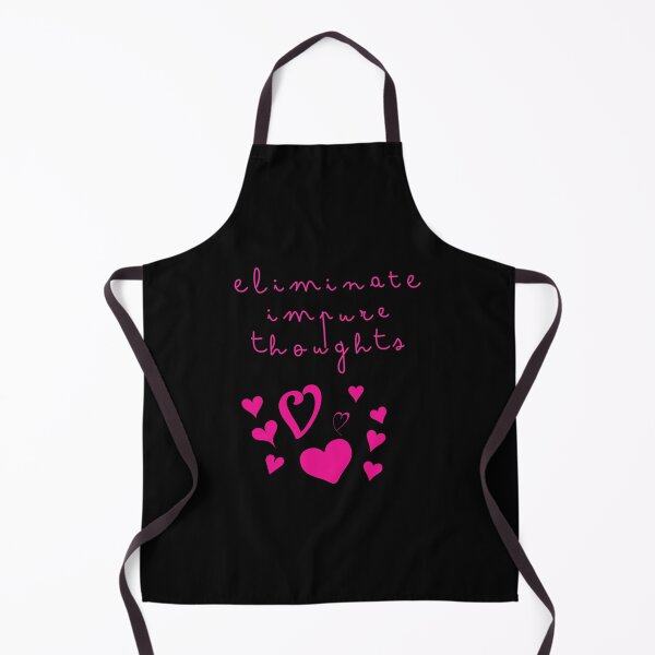Item preview, Eliminate Impure Thoughts Text with Hearts Light/White designed and sold by bard-art.