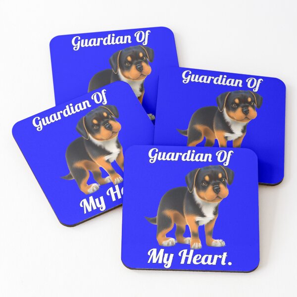 Item preview, Rottweiler Dog Owner Guardian Of My Heart designed and sold by fantasticdesign.