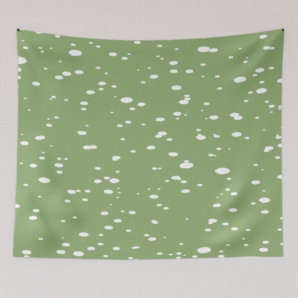 Item preview, Fresh Green with White Spots - Nature-inspired Delight designed and sold by Michelle Moss.