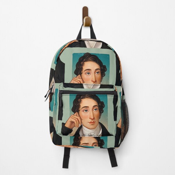 Item preview, German Composer Carl Maria von Weber - green - illustration designed and sold by Litstoy.