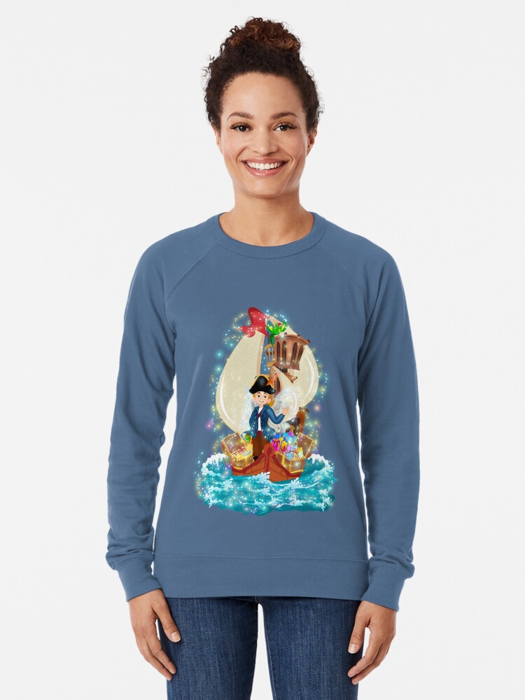 Thumbnail 2 of 5, Lightweight Sweatshirt, The Adventures of Pirate Pete~ The Mermaid Wedding-Meet Pete designed and sold by FairyBookClub.