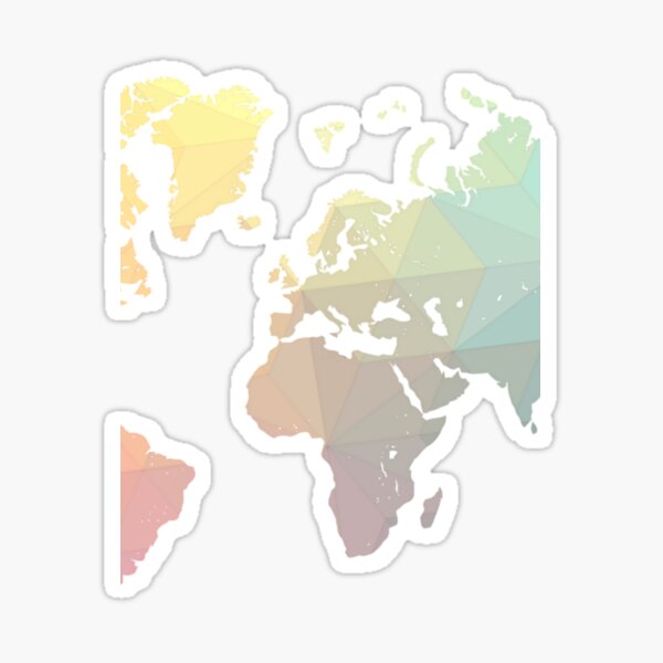 Item preview, Geometric World Map Art 	 	 designed and sold by jootvhwrf24.