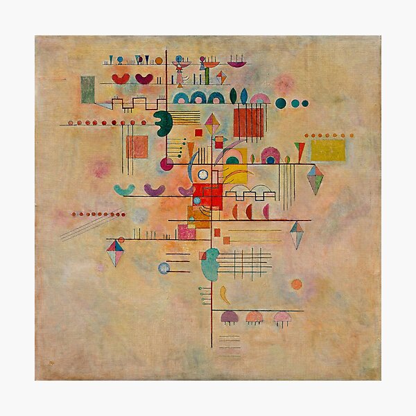 Kandinsky - Graceful Ascent, popular painting Photographic Print