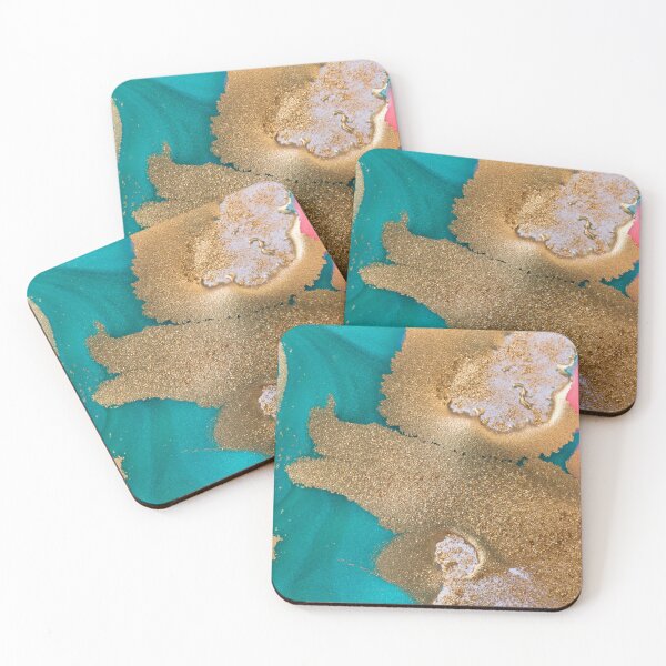 Item preview, Marble Majesty - Enchanting Fusion of Green, Pink, and Gold designed and sold by Michelle Moss.