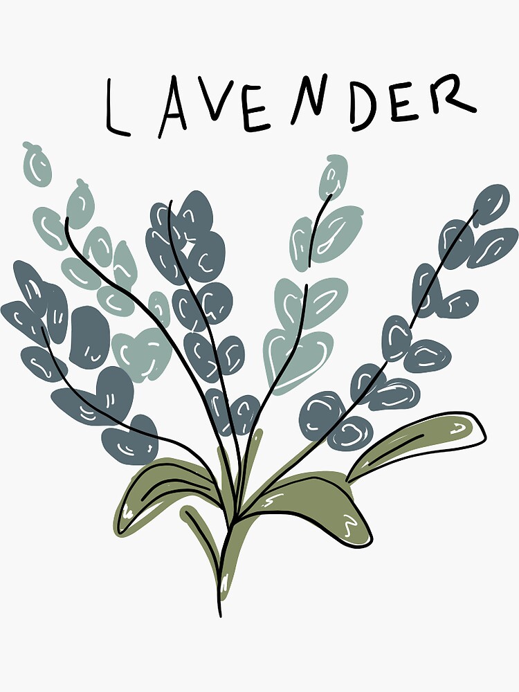 Lavender Hoop Sticker for Sale by tsarkylee