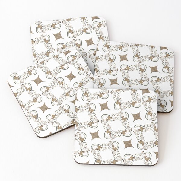 Item preview, Pattern with flower and square frames designed and sold by CristinaFuse.