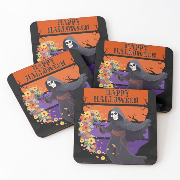 Item preview, Grim Reaper Happy Halloween designed and sold by MTJ-Mushrooms.