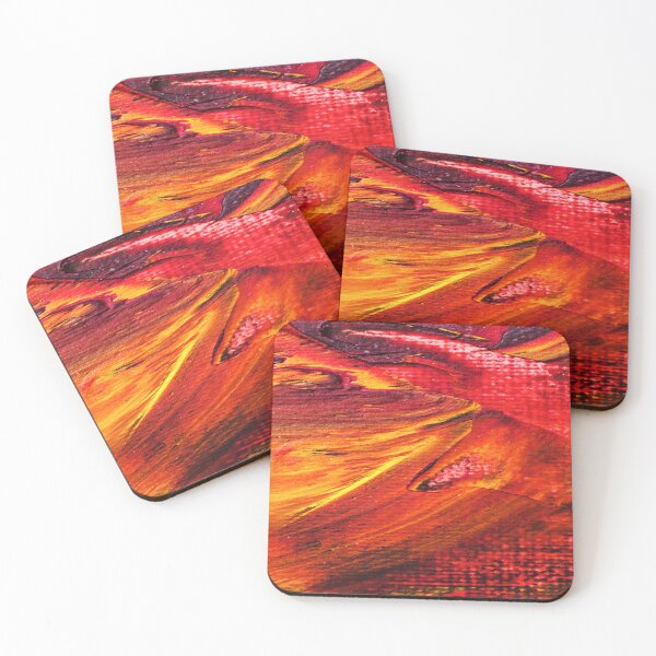 Item preview, Fiery Fusion - Dynamic Orange and Red Marble designed and sold by Michelle Moss.