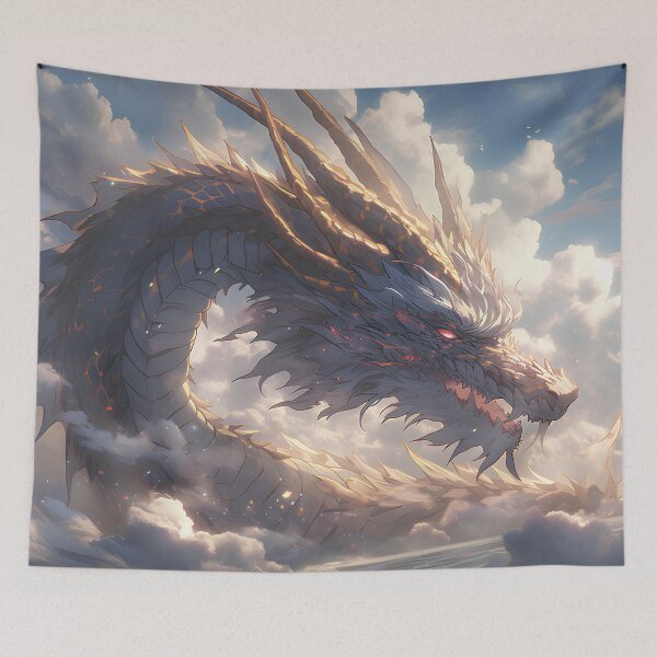 Item preview, Cloud Dragon: Golden Majesty in the Celestial Ether designed and sold by Wylveragon.