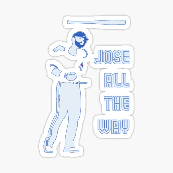 Jose bautista bat flip Sticker for Sale by frankkrupa