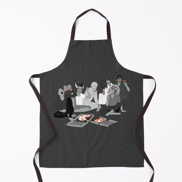 Item preview, Art - Hand-Drawn Ghouls just wanna have fun - Pizza night designed and sold by Eejee-SK.