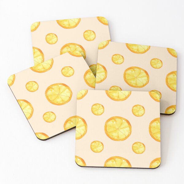 Item preview, Zestful Elegance - Sliced Lemon Patterns | Artistic Citrus Slices designed and sold by OrangeMG.