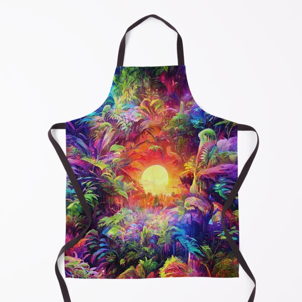 Item preview, Psychedelic Jungle Sunrise REMASTER 8k designed and sold by wumples.