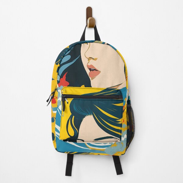 Item preview, Harmony of Cultures: Girl with Hokusai's Wave designed and sold by LeonAndrewRazon.