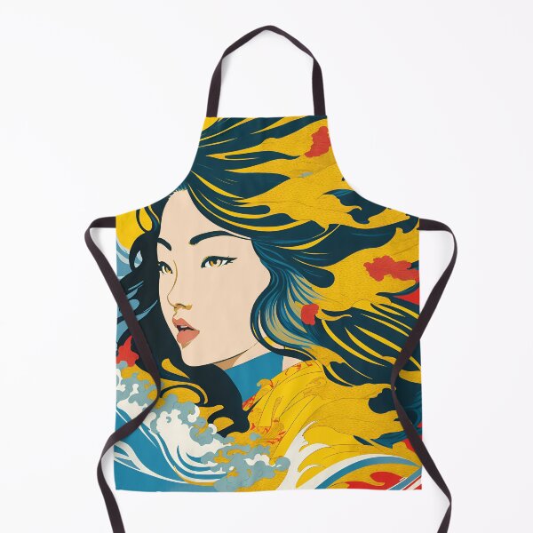 Item preview, Harmony of Cultures: Girl with Hokusai's Wave designed and sold by LeonAndrewRazon.