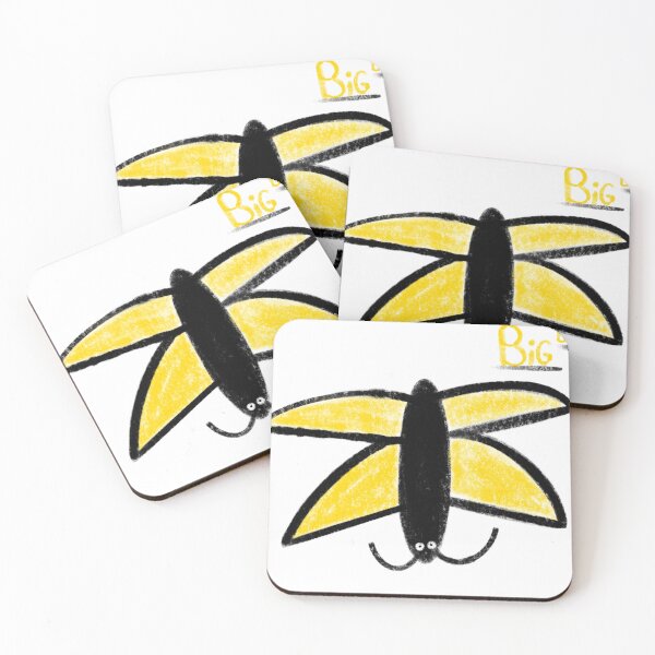 Item preview, This is a drawing of a golden butterfly flying. designed and sold by lukesubbby.