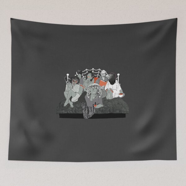 Item preview, Art - Hand-Drawn Ghouls just wanna have fun - Spa night designed and sold by Eejee-SK.