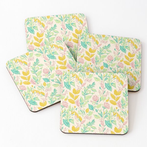 Item preview, Oriental leaf watercolor foliage pattern designed and sold by newbear-design.