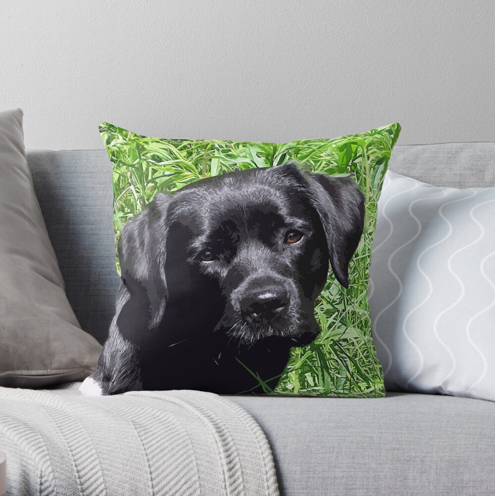 labrador retriever throw pillow