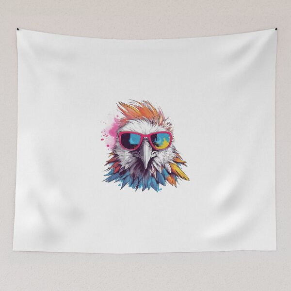 Item preview, Funky Eagle With Spikey Hair designed and sold by whytealistair.