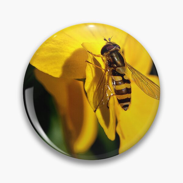 Item preview, Hoverfly on Yellow Iris designed and sold by Violaman.
