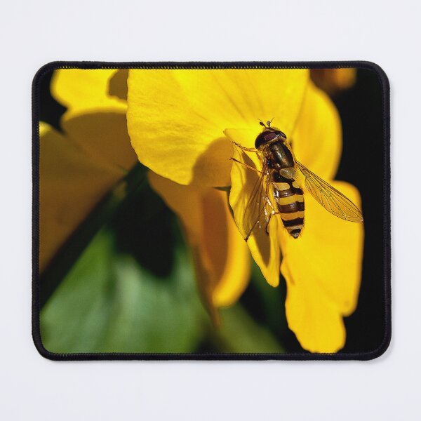 Item preview, Hoverfly on Yellow Iris designed and sold by Violaman.