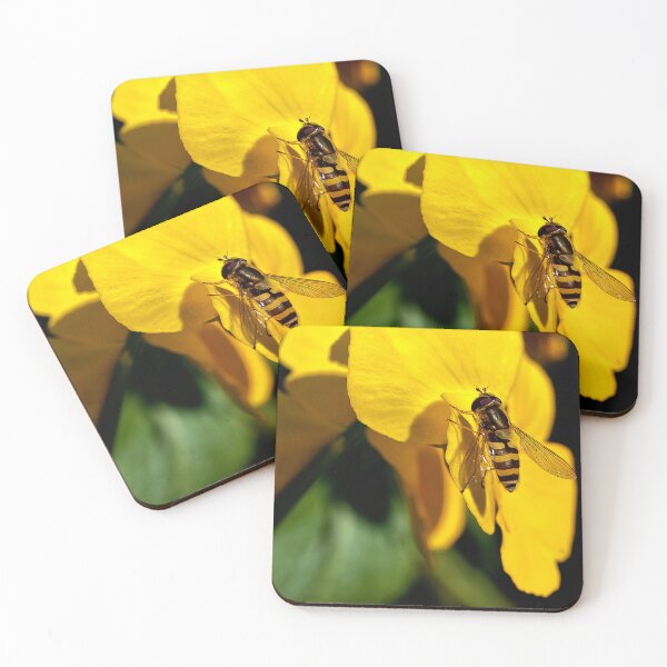 Item preview, Hoverfly on Yellow Iris designed and sold by Violaman.