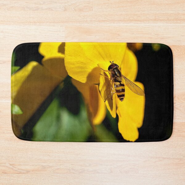 Item preview, Hoverfly on Yellow Iris designed and sold by Violaman.