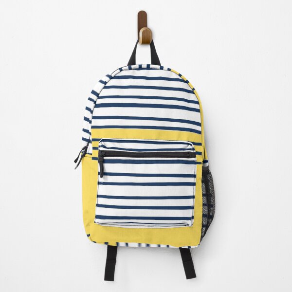 Item preview, Sunny Stripes - Playful Yellow with Blue Accents designed and sold by Michelle Moss.