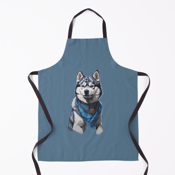 Aperçu de l'œuvre Conception d'illustration vectorielle de chien Husky créée et vendue par DizzyShirts1.