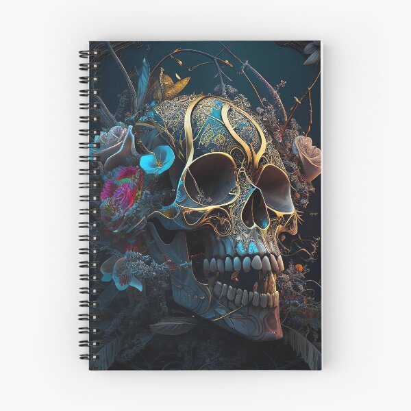 Item preview, Floral skull designed and sold by Pixeledfox.