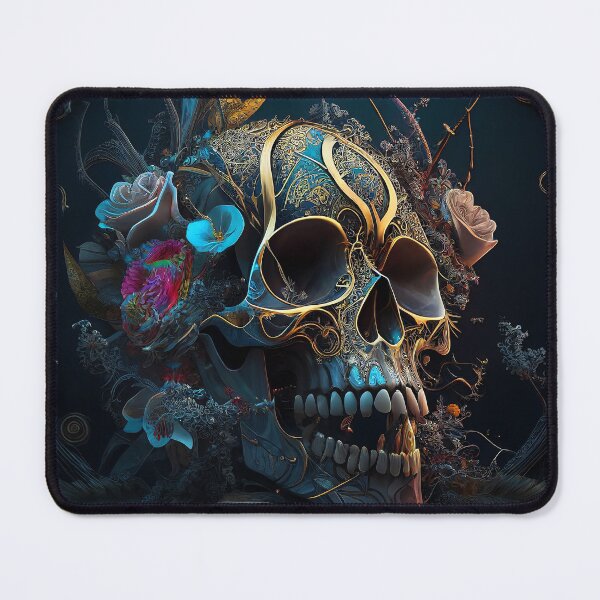 Item preview, Floral skull designed and sold by Pixeledfox.
