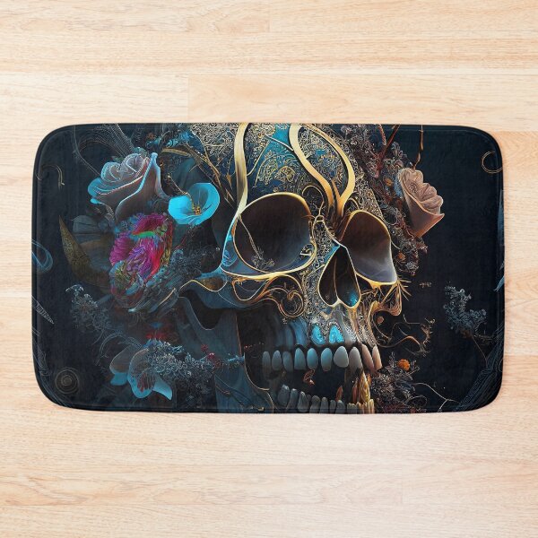 Item preview, Floral skull designed and sold by Pixeledfox.