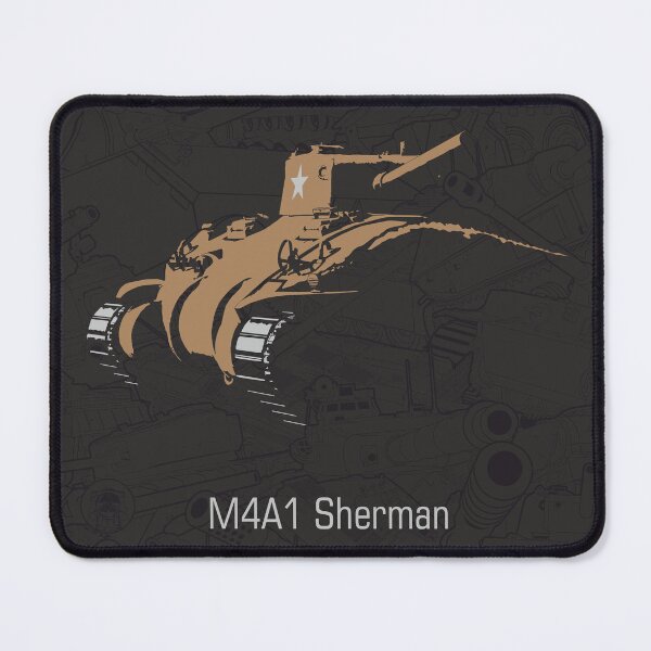 Item preview, Silhouette of the US M4A1 Sherman tank designed and sold by FAawRay.