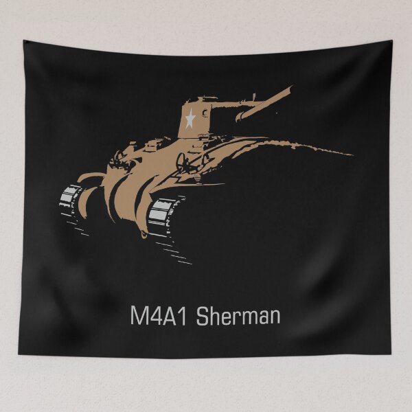 Item preview, Silhouette of the US M4A1 Sherman tank designed and sold by FAawRay.