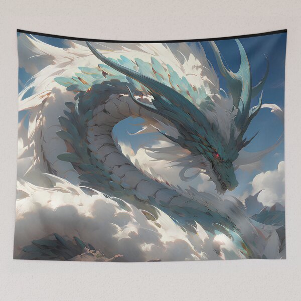 Item preview, Celestial Dragon: Azure Splendor Amidst the Clouds designed and sold by Wylveragon.