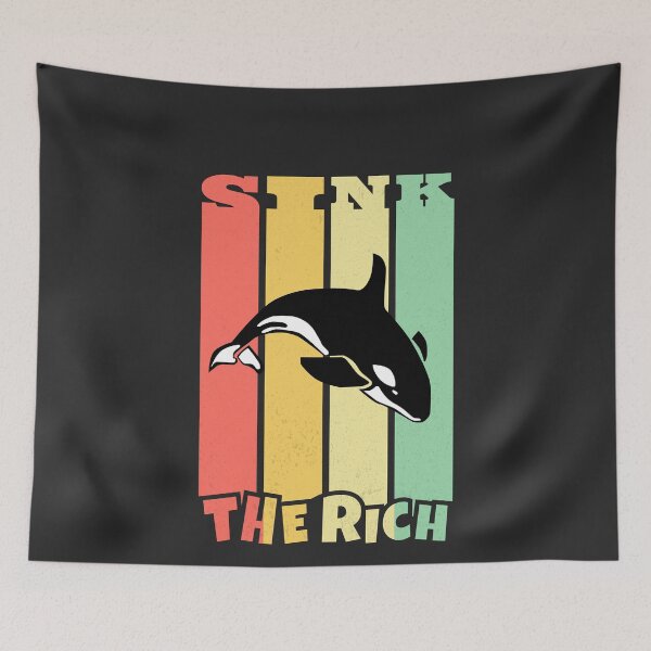Item preview, Sink The Rich Killer Whale Orca designed and sold by desimino.