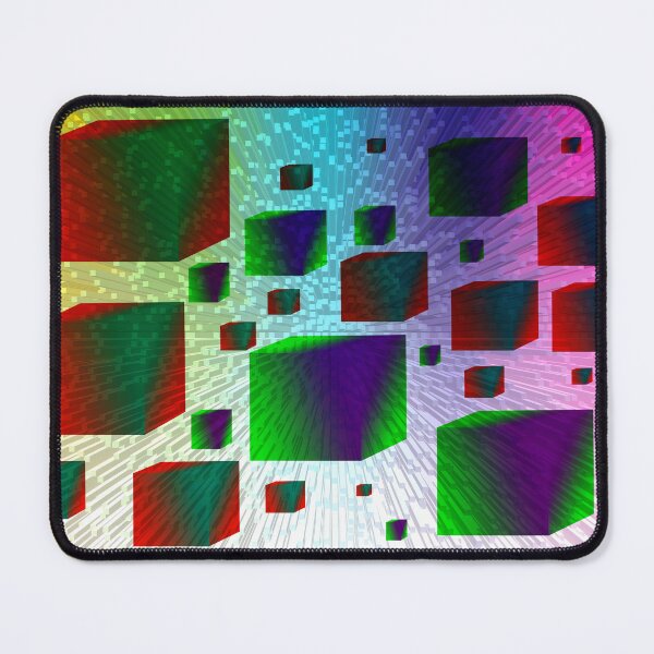Item preview, Multi-colored boxes floating on small checkboxes designed and sold by Bigrow.