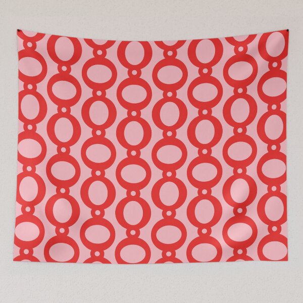 Item preview, Retro Chain Belt Pattern Pink and Red designed and sold by tonymagnerart.