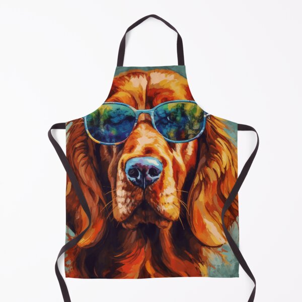 Item preview, Irish Setter dog with sunglasses designed and sold by LizzyGraphics.