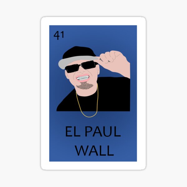 Paul Wall Loteria Sticker for Sale by Ixchel-Customs