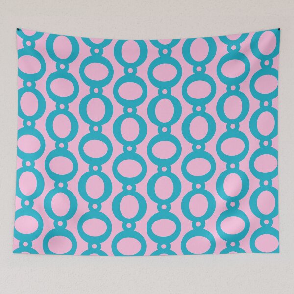 Item preview, Retro Chain Belt Pattern Pink and Blue designed and sold by tonymagnerart.