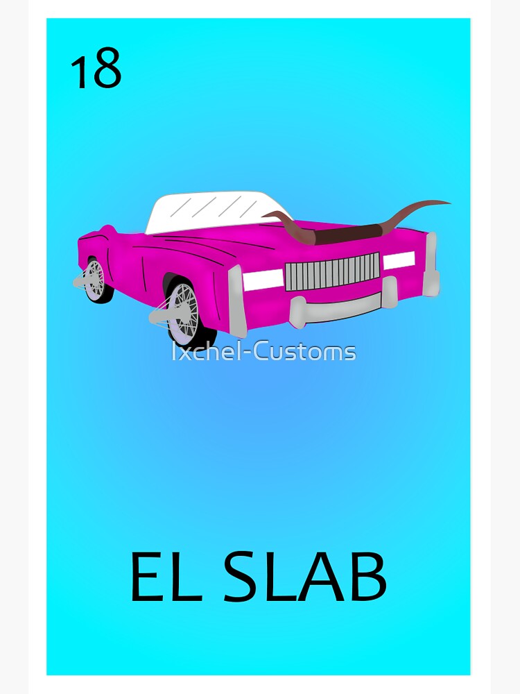 Slab Loteria Sticker for Sale by Ixchel-Customs